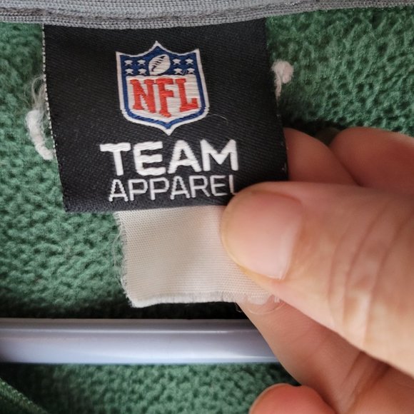 NFL Team Apparel Mens Green Bay Packers Quarter Zip Pullover Green Size Large - Picture 2 of 3